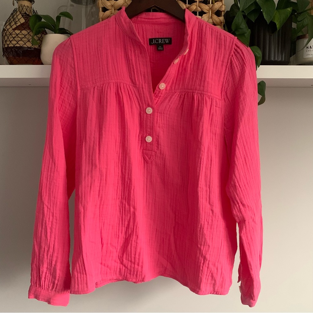 • [J. Crew] Cotton Textured Top •